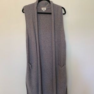 WILFRED KNIT LONG OPEN CARDIGAN